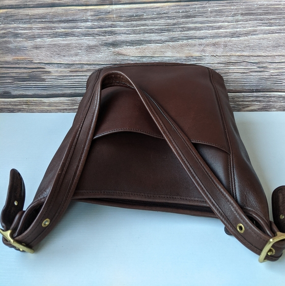 Vintage Coach Duffle 9060 Sac a dark brown Shoulder Bag - Picture 9 of 12